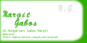 margit gabos business card